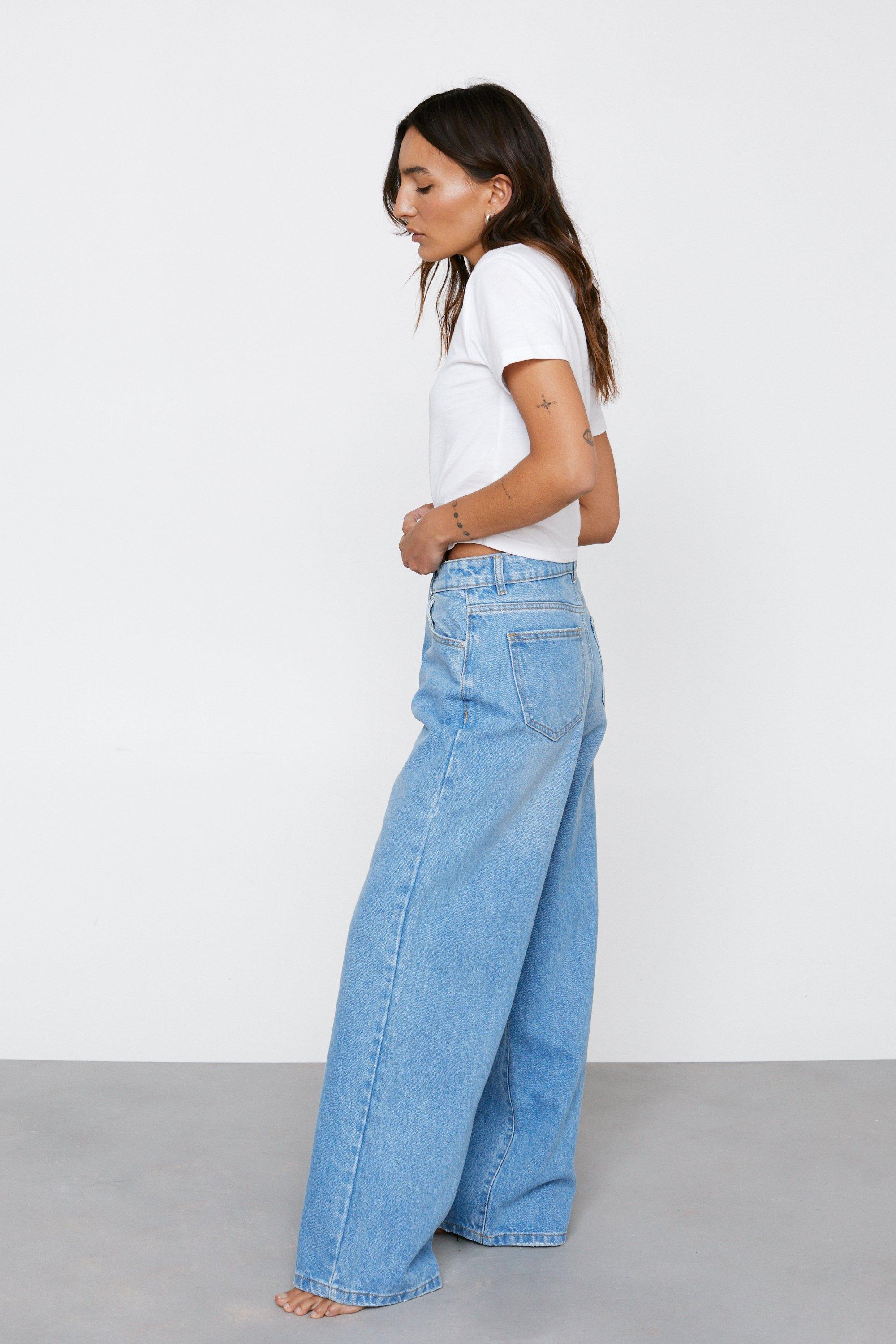 Women's petite wide leg jeans sale